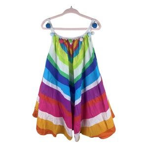 halabaloo, multi colored, striped sundress, 5 kids